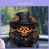 Car Decoration Halloween Pendant Acrylic Skeleton Head Pumpkin Style Vehicle