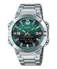 Analog Digital Combination Stainless Steel Green Dial Quartz AMW-870DA-3AV Men's Watch