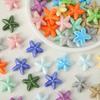 10 шт. Ручная работа Ремесло Морская звезда Бусина Керамика Свежий Цвет Керамический Разделитель Свободные Бусины Набор для Изготовления Браслетов Ожерелье Серьги