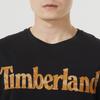 Timberland Свободный крой с круглым вырезом, повседневная футболка с коротким рукавом, мужские топы, черный цвет A2Q72001