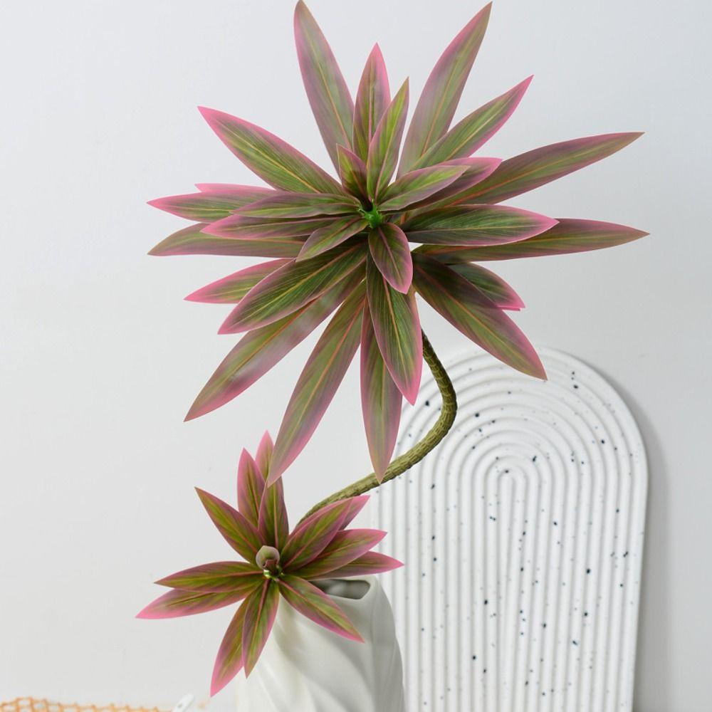 Elegant Artificial Plants Branch Real Touch Green Plants Fake Bamboo Leaves Living Room Decoration