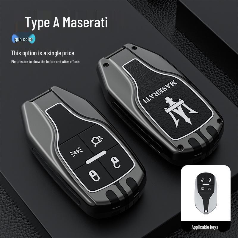 Чехол для ключа Maserati Ghibli & Levante с металлической пряжкой