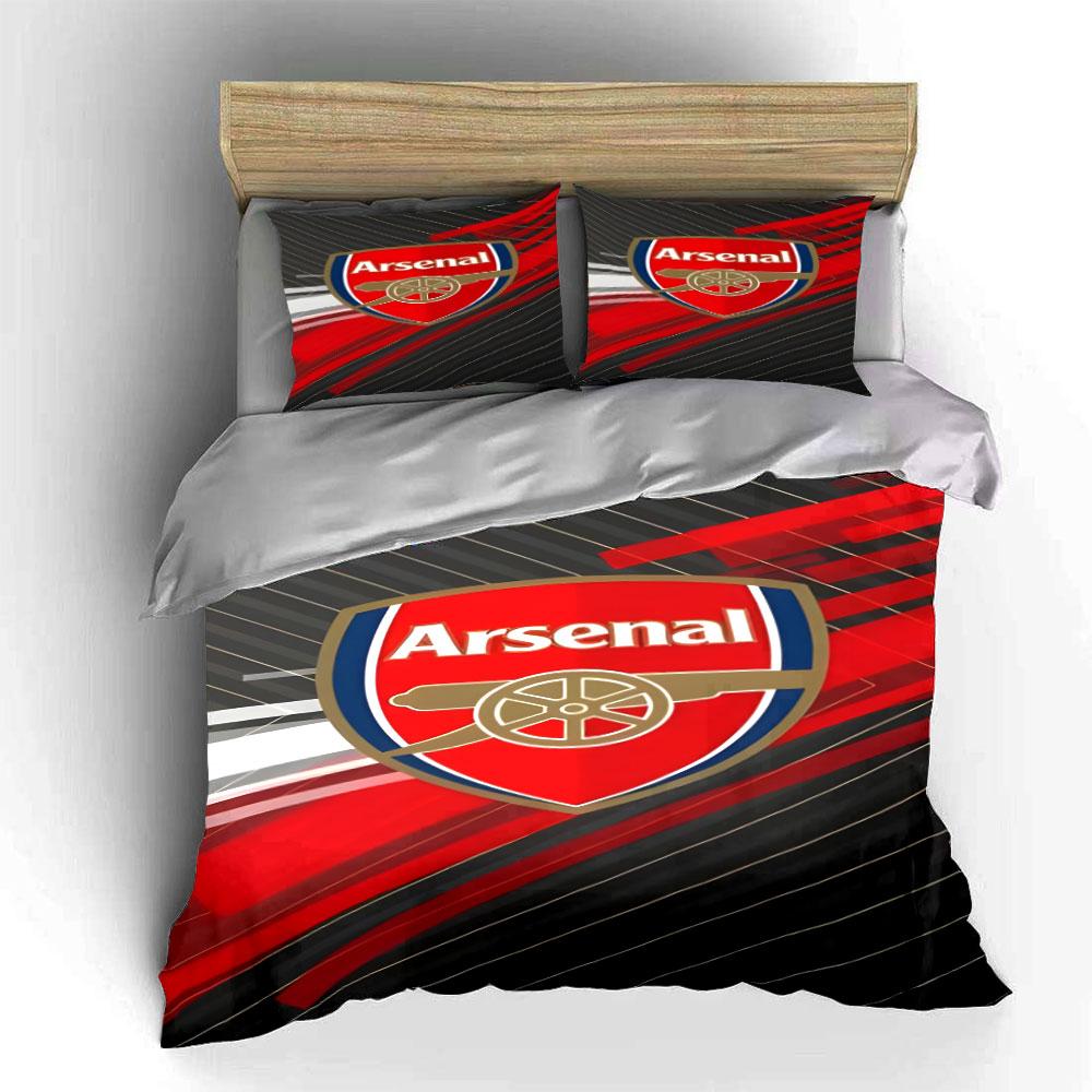 Red Arsenal logo design. Bedding sets Duvet cover sets Duvet covers Pillowcases(1 * Duvet Cover 2 * Pillowcases without duvet insert)
