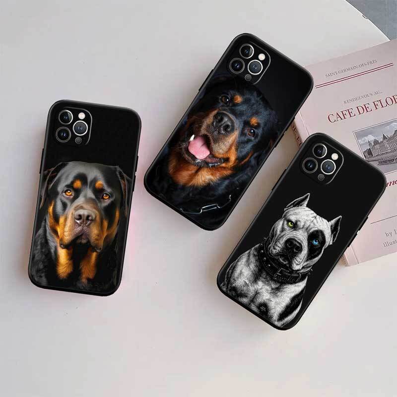 Rottweiler Doberman Guard Dog Phone Case for Redmi Note 12 12S 12C 13 13C 13R 14 14S 14R 14C 11A 13X A3 A3X A4 A5 Pro Max Plus
