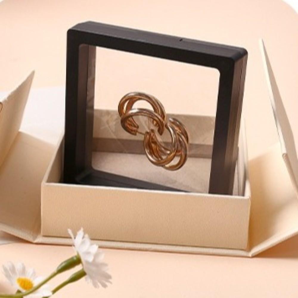 Dual-opening Jewelry Packaging Box Kraft Paper Flip Cover Paper Jewelry Box Gift