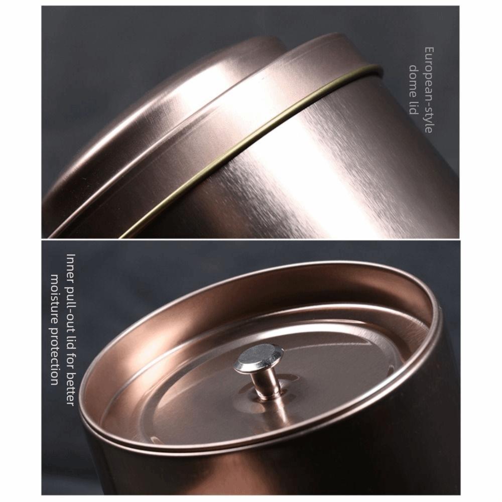 Sealed Double Lid Tea Can Portable Jar Creative Gift Tea Tin Containers Green Tea