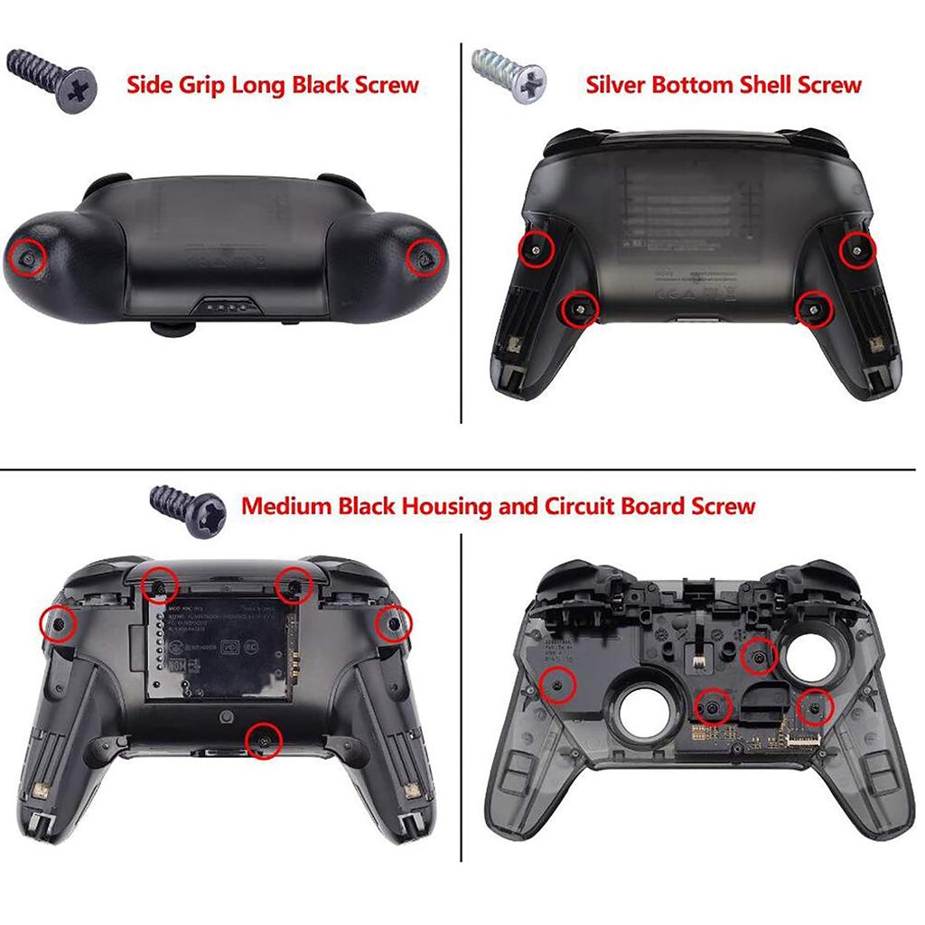 Полный набор кнопок для eXtremeRate switch pro ABXY ZR ZL LR кнопки для pro controller switch controller в комплект не входят (металлический хром) контроллер,