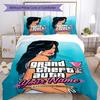Grand Theft Auto Дизайн постельного белья с настраиваемым текстом для спален Устойчивый к складкам Домашний декор Идеальный подарок на День святого Валентина, Свадьбу, День рождения