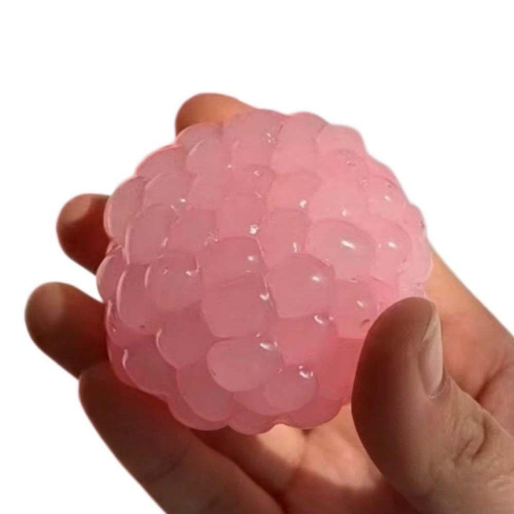 Soft TPR Handmade Squeeze Ball Grape Beads Sensory Fidget Ball Ice Beads Squishy Kids Adults