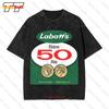 Labatts Label Logo Vintage Oversized T-Shirt N6UC