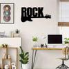 Rock Guitar Metal Wall Decor Stylish Metal Artwork for Scene, Room, Study & More, Unique Holiday Gift for Music Enthusiasts