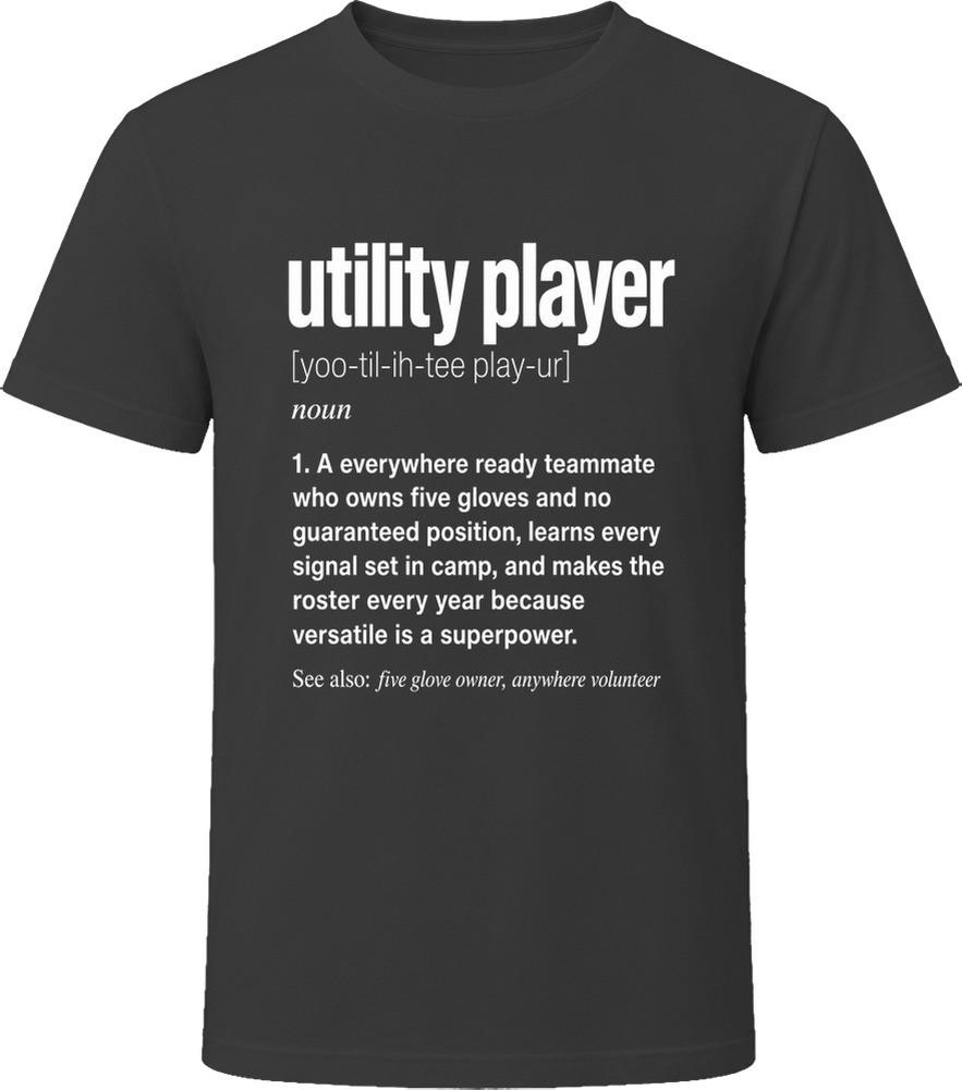 Utility Player Definition Funny Baseball Gift T Shirt