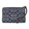 Coach Nolita 16 Классический Монограммный Клатч-Кошелек на Молнии Тканевый Браслет Маленький Женский Клатч Джинсово-Синий CH371-IMDEI