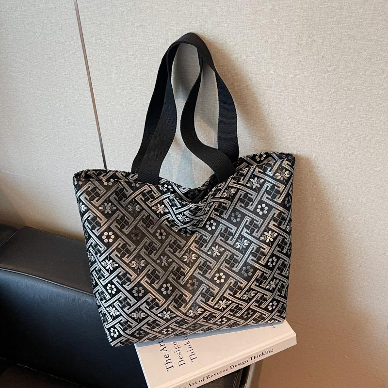 2025 лето новый китайский стиль мода простой и эстетичный стиль персонализированная сумка через плечо сумка-тоут женская большая вместимость