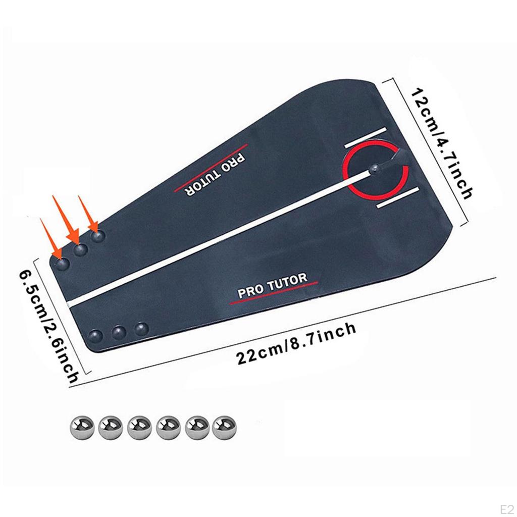 Зеркало для выравнивания мяча при игре в гольф, линия глаз для начинающих, гольфистов премиум-класса, обучение