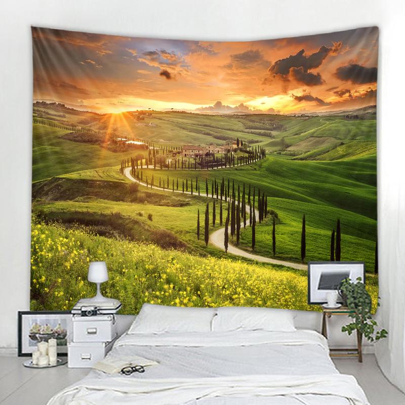 Plant Grassland Tapestry Bohemian Decoration Picture Room Wall Tapestry Garden Decoration Wall Art Tapestry