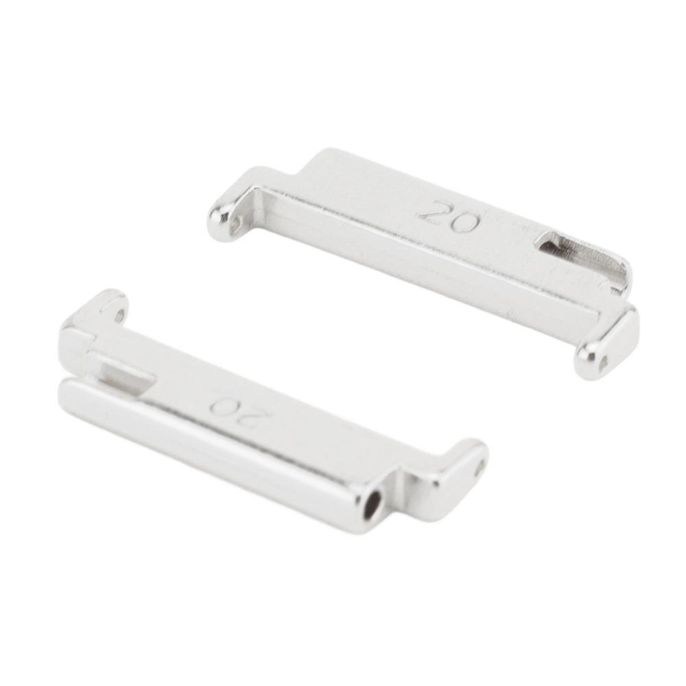 1 Pair Metal Material Watch Band Adapter Black Color Band Connection Adapter Damaged Connectors