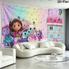 Gabby Wall Tapestry Aesthetic Wall Hanging Printed Fabric Blanket Decorative Tapestries for Bedroom Living Room Home Decor