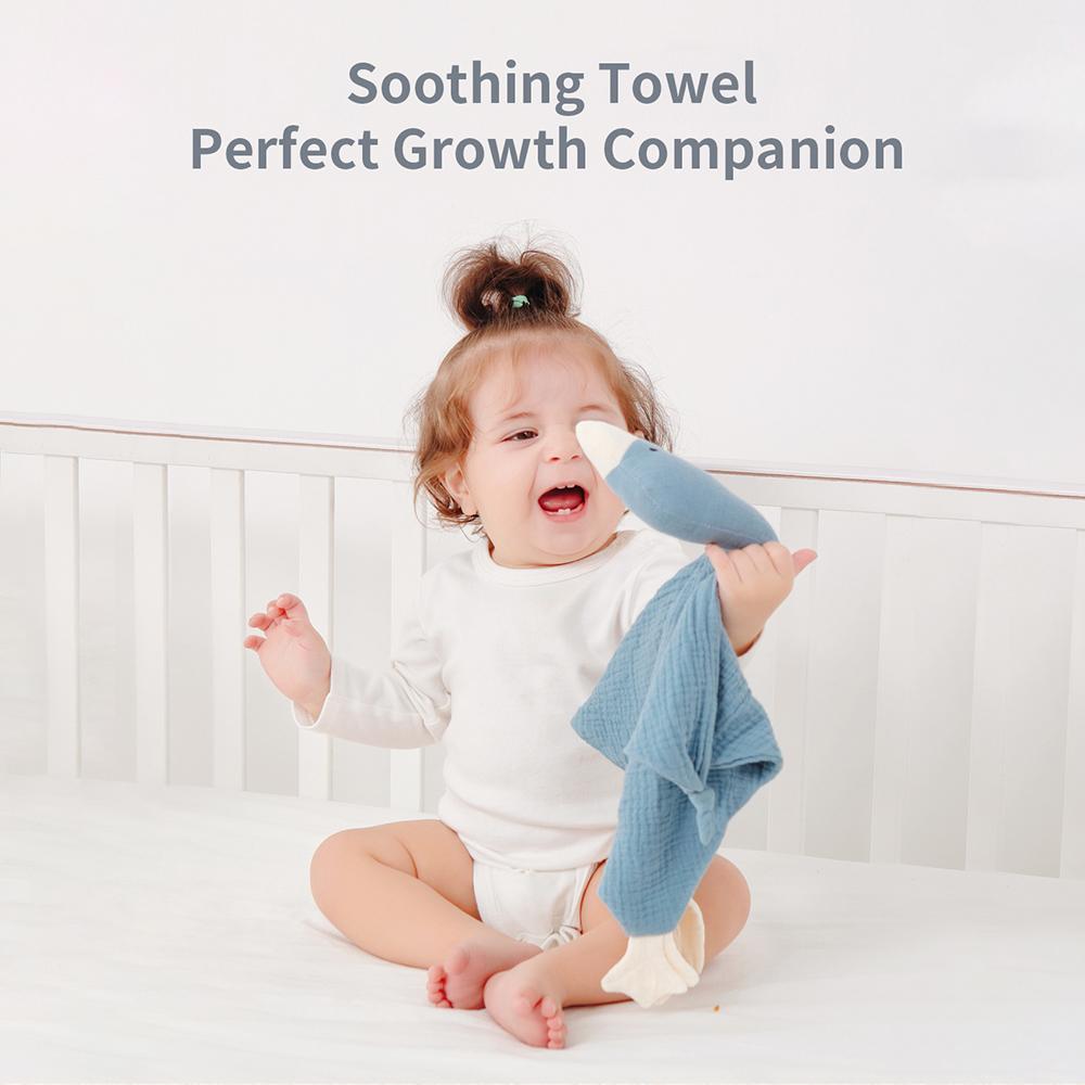 Милые детские одеяла для безопасности животных, мягкие хлопковые милые детские успокаивающие полотенца унисекс