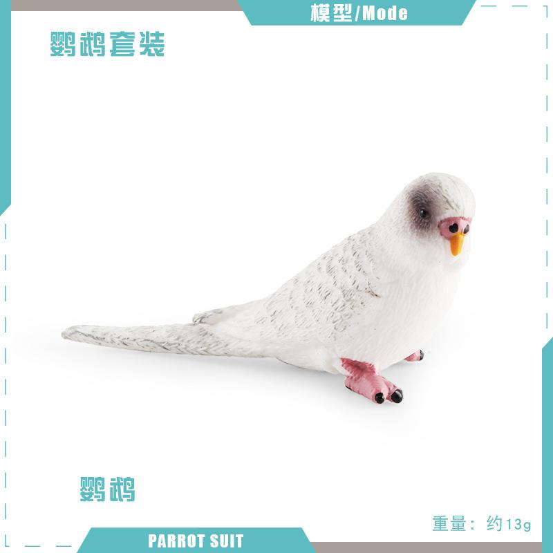 Simulation Bird Bird Parrot Model Cognition Parrot Cockatoo Desktop Static Decorative Ornament Toy