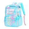 Детский прозрачный рюкзак Водонепроницаемый студенческий рюкзак с принтами в виде сердечек Рюкзак для книг