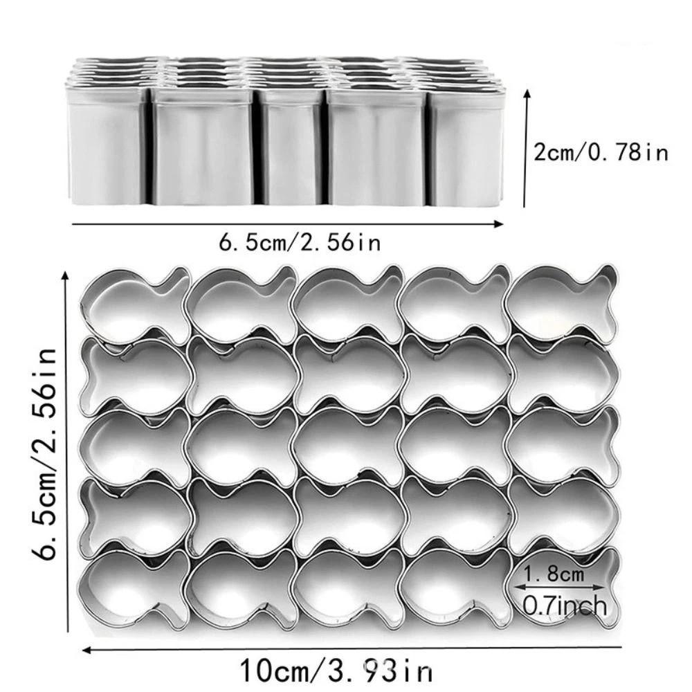 Non-Stick Fondant Cookie Cutter Stainless Steel Biscuit Cutters  Cake Mould