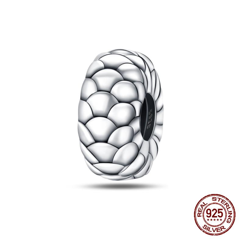 Fashion 100% 925 Sterling Silver Colorful Zircon Stars Moon Separator Charms Bead Fit Original Bracelet Fine DIY Jewelry