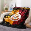 1pc Galatasaray Print Flannel Blanket, High quality Comfortable for All Seasons, Home Decor, Warmth and Comfort, Perfect for Christmas Gifts56