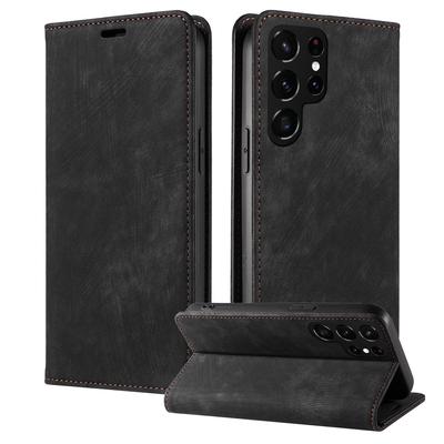 Кожаный чехол для Samsung S22Ultra, A20E, A51, S10, S21FE - магнитный, откидной, защитный.