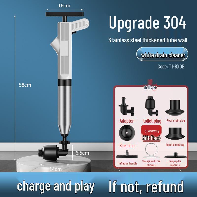 Universal Pipe and Toilet Unclogger Tool