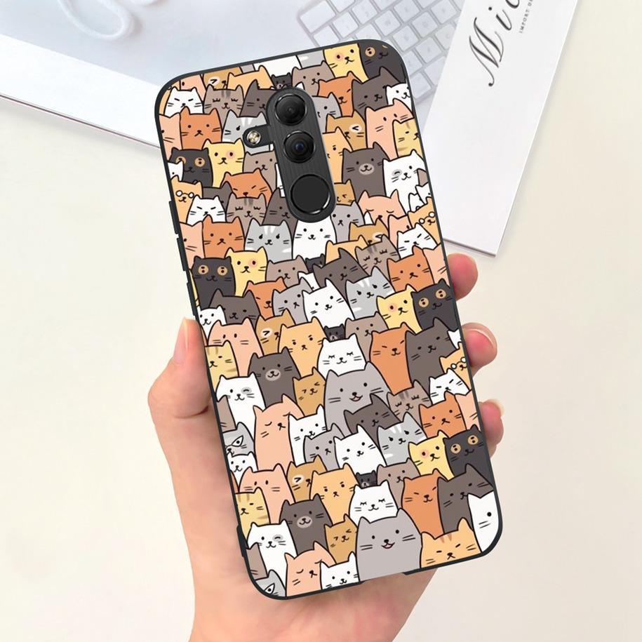 Чехол для Huawei Mate 20 Lite SNE-LX1 SNE-LX2 SNE-LX3 Защитная крышка Популярный Цветок Мягкий Силикон Funda Для Mate20 Lite Чехол для Телефона