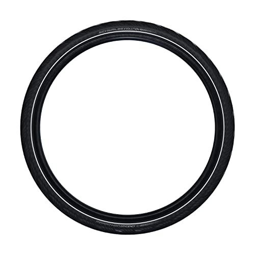 SCHWALBE Покрышка складная Marathon Efficiency Super Race V-Guard, Черная/Светоотражающая, 40-622 (28x1.50 700x38C)