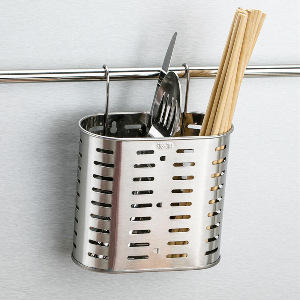 Полка для сушки кухонной утвари, держатель для палочек для еды, органайзер для хранения посуды из нержавеющей стали