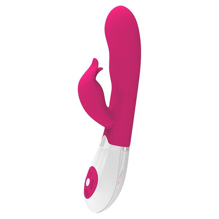 Silicone Vibrator with Stimulating Tongue - Pretty Love Felix