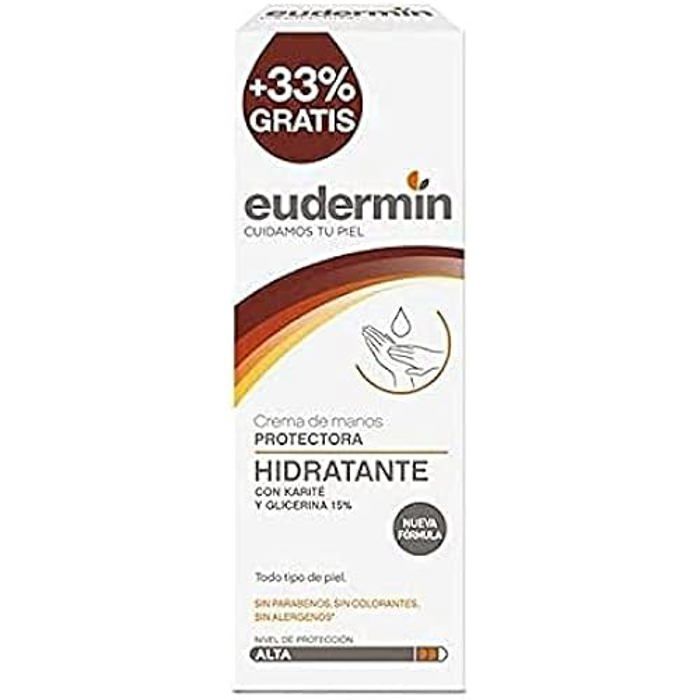 Crème protectrice - EUDERMIN - 75 ml - Non gras - Tous types de peau - 33% supplémentaire