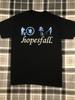 Vtg Hopesfall Band Black Cotton Full Size T Shirt Short Sleeve