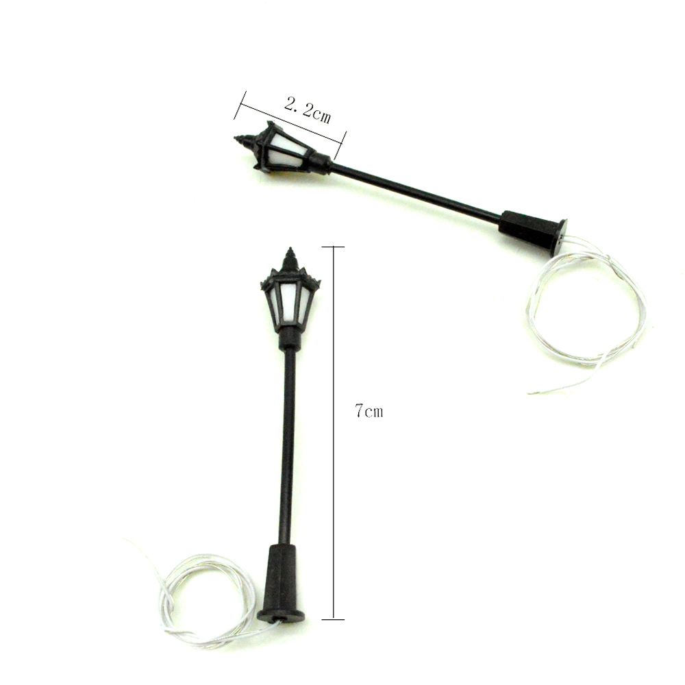 DIY Ornaments Party 1:100 Scale Lights Model Outdoor Decorative Garden Street Lamp Landscape Lights