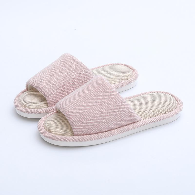 Новые четырехсезонные льняные тапочки женские летние домашние хлопковые и льняные домашние парные нескользящие весенние и осенние тапочки для пола домашние мужские