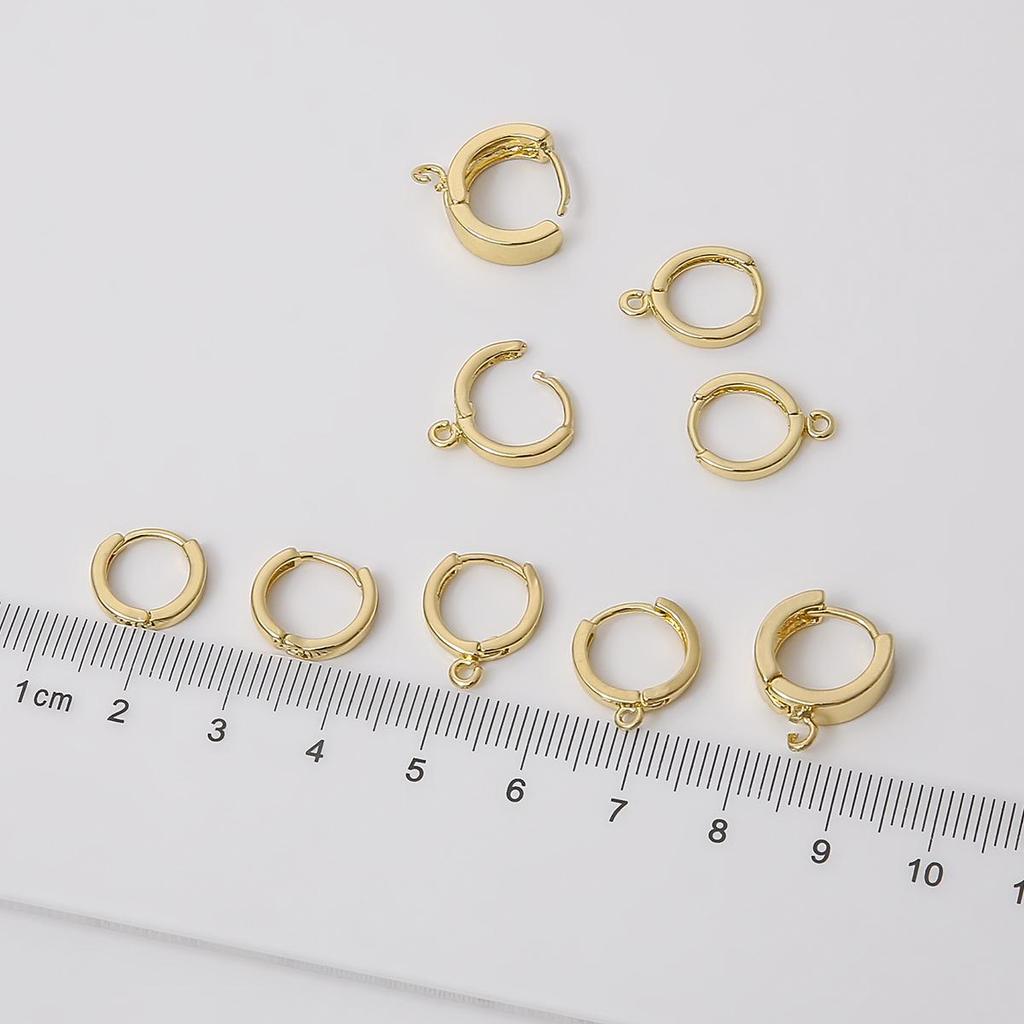 1 пара латунных сережек-крючков размером 12/13/14 мм для женщин и девочек, серьги с застежкой