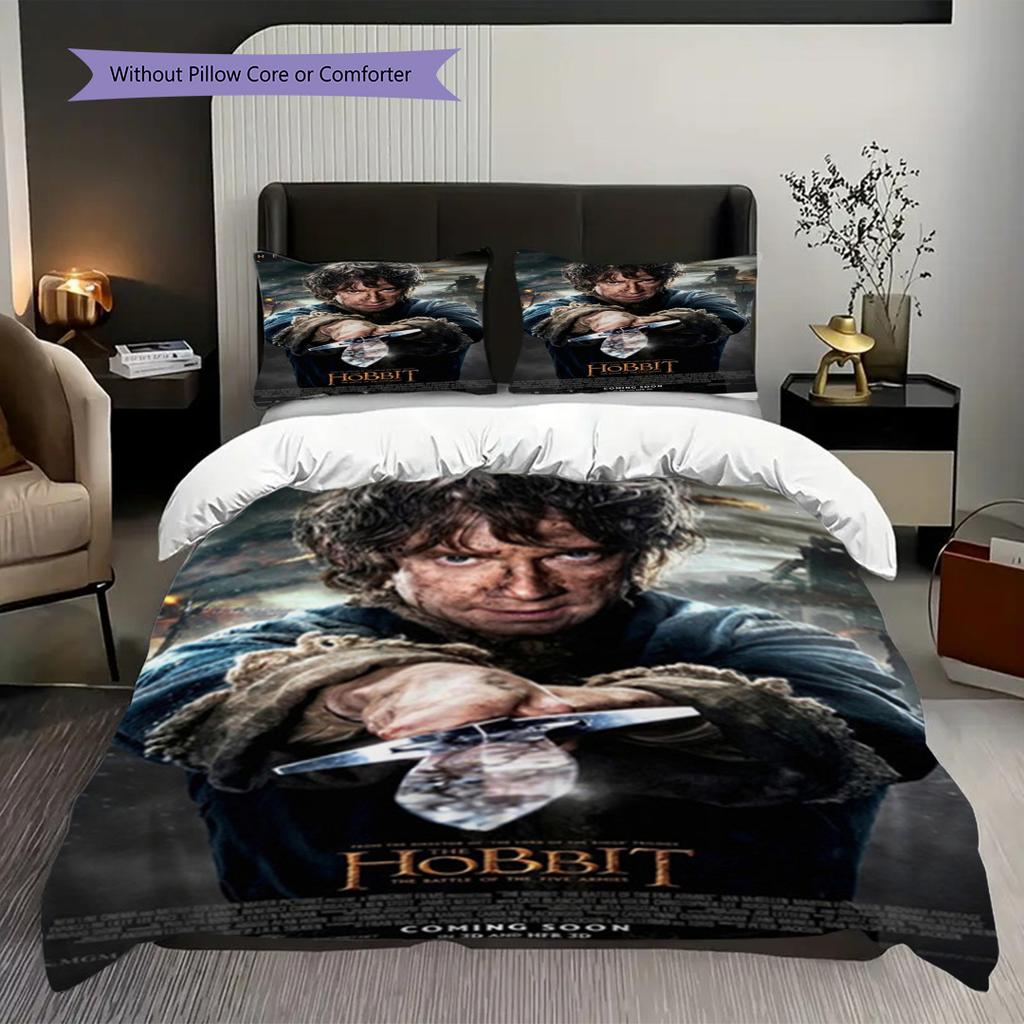 Hobbit Journey Comforter Set Threepiece Set 1 Duvet Cover 2 Pillowcase Without Core Christmas Birthday Gift Bedding Set Soft And Comfortable
