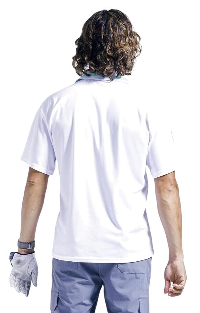 Rad Blue Golf Short Sleeve Polo Shirt Dry 250202 WHITE L (Basic Pique) / Men's /