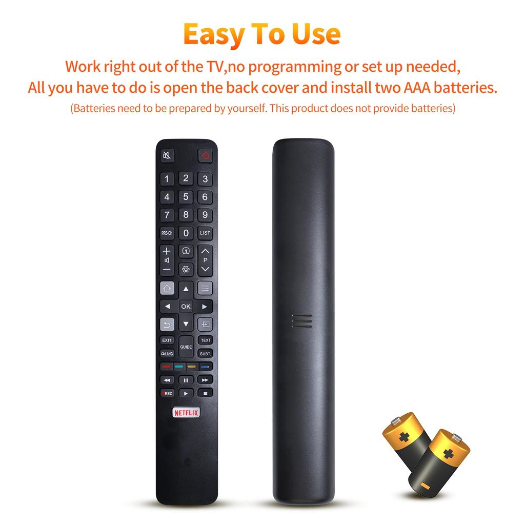 Сменный пульт дистанционного управления RC802N YA12 для Smart TV TCL 4K UHD LCD /LED Smart TV U43P6046/U55C7006/U49P6046/U65P6046