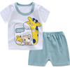 Summer Baby Boys Outfits Short Sleeve Cartoon Printing Casual Tops Printed Short Pants 2pcs Sport Suits