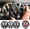 HAT1 2Pcs Car Front Grill Rear Emblem Lid Covers Logo Sticker For Volkswagen VW GOLF 5 6 7 8 MK5 MK6 MK7 MK8 POLO Scirocco sportvan
