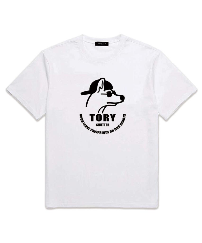 Футболка Tory с логотипом, короткий рукав (Ss014) белый