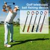 Golf Ball Retriever Telescopic Ball Retriever Tool Stainless Steel Golf Ball Grabber Pick-up Tool Golf Accessories for Men