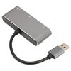 Адаптер USB3.0 на High Definition Multimedia Interface VGA USB Разветвитель 1080P Без драйверов Серебристый