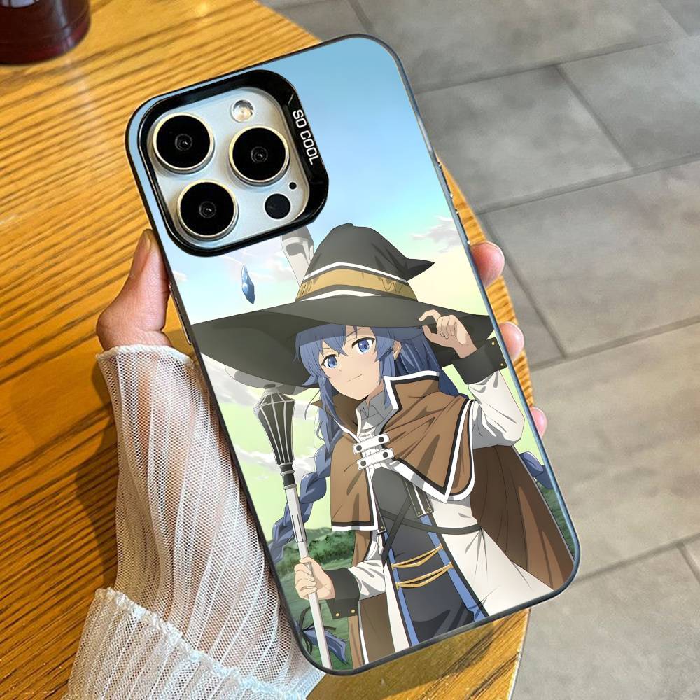 Roxy Anime M-Mushoku T-Tensei Phone Case For iPhone 16 17 15 14 12 13 Pro Max Black Candy Matte Shockproof Cover