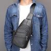 Cowhide Chest Bag Men's Shoulder Crossbody Bag Leather Chest Bag Men's Leisure Sports Business Men's Chest Bag Trend
