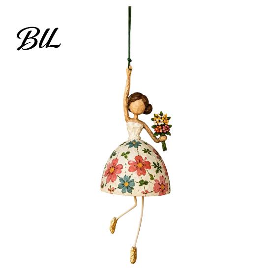 Dynamic Window Hanging Dancing Lady Ornament for Home Decor, Elegant Art Sculpture, Graceful Silhouette Creative Pendant Indoor Outdoor Porch